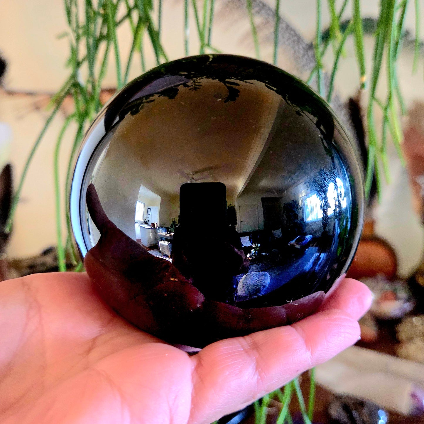 Black Obsidian Sphere 1.2Kg