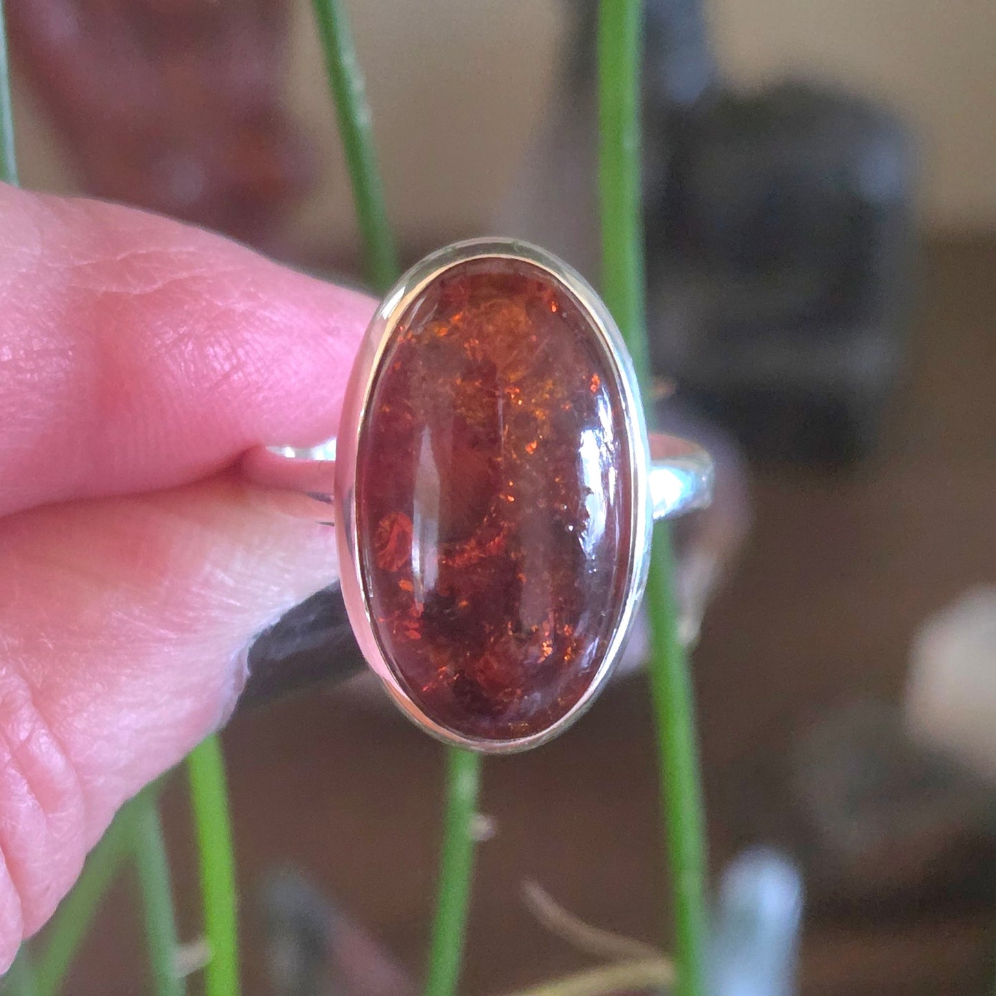 Amber Ring Size 10