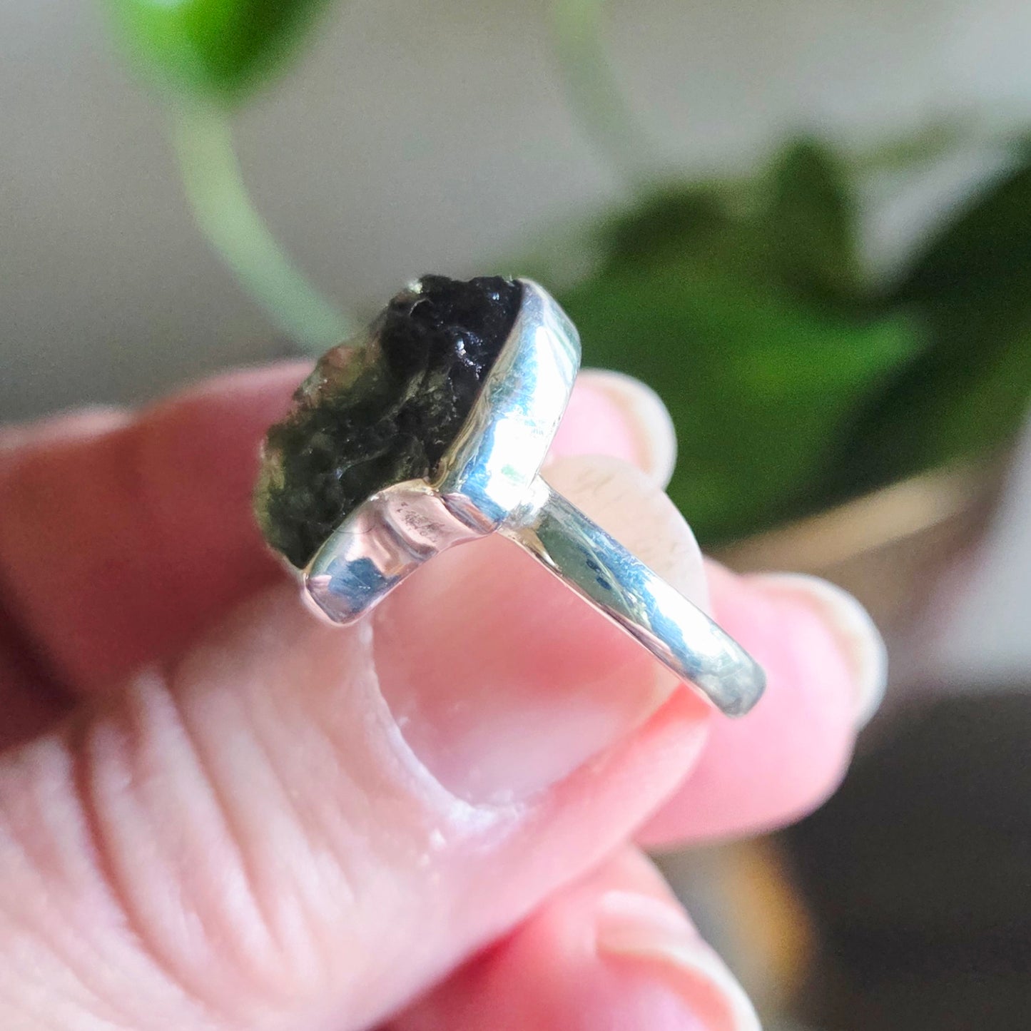 Moldavite Ring Size 7