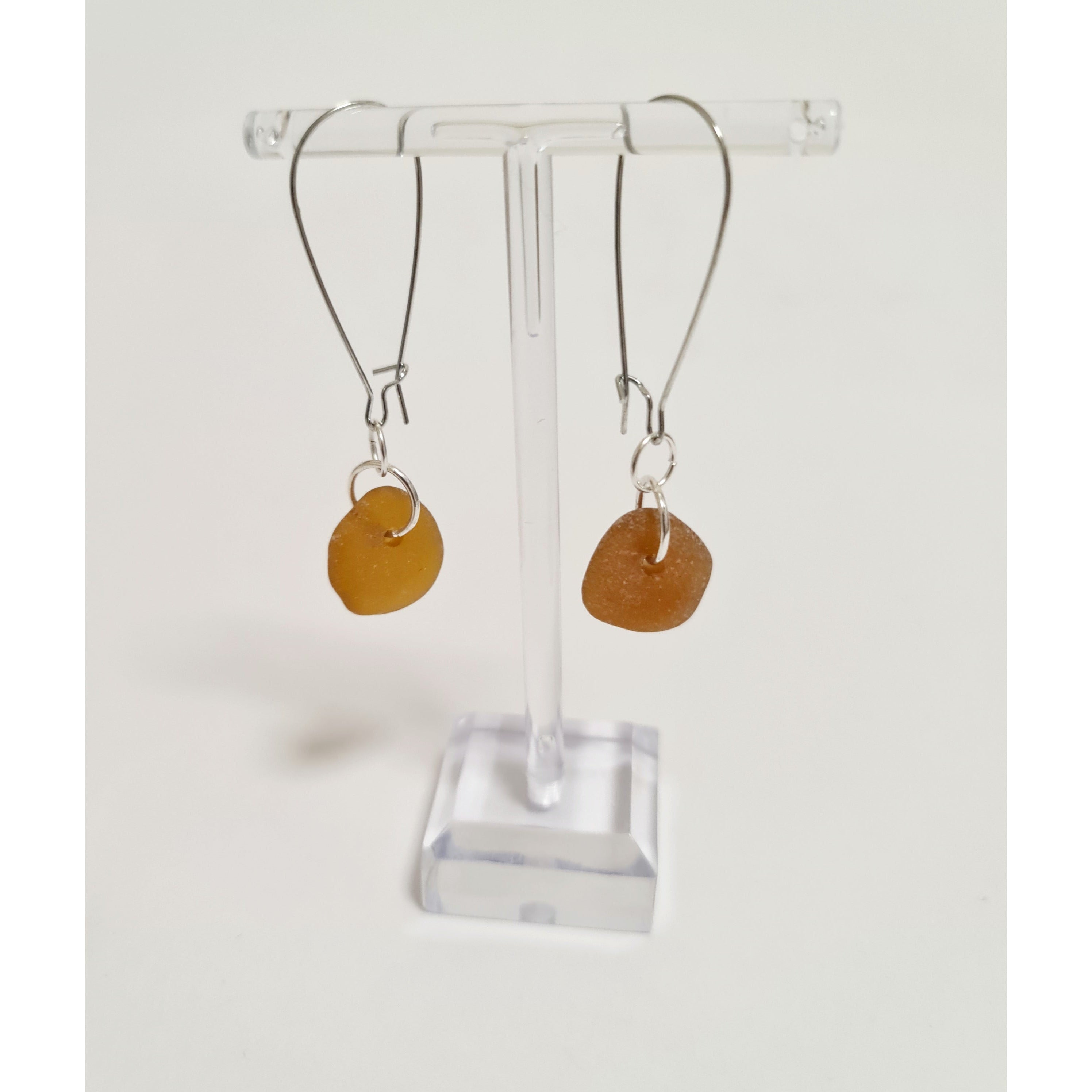 SEAGLASS HOOP EARRINGS