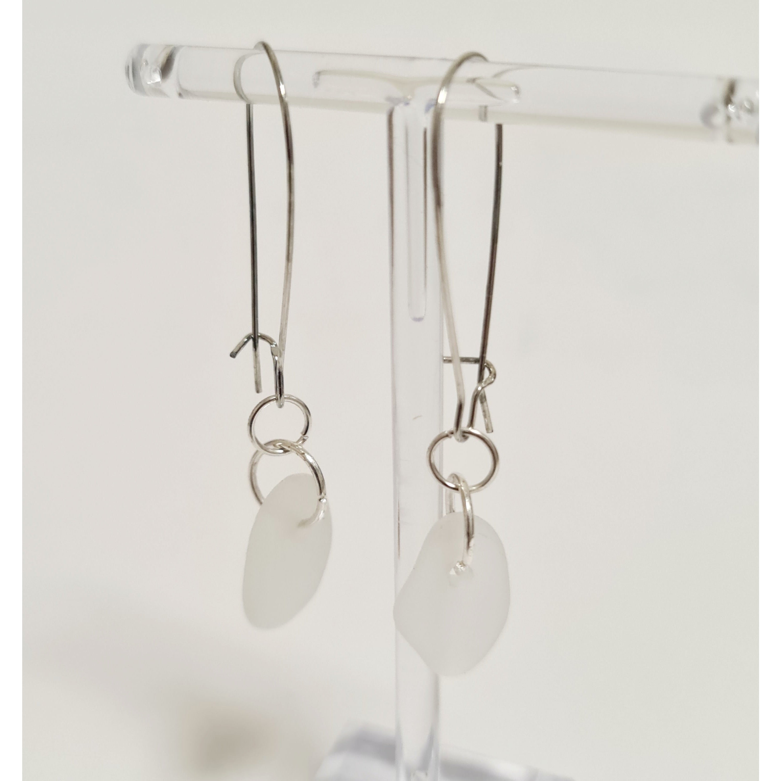SEAGLASS HOOP EARRINGS
