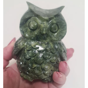 GREEN JADE OWL