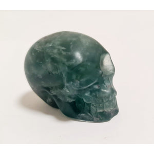 FLUORITE SKULL
