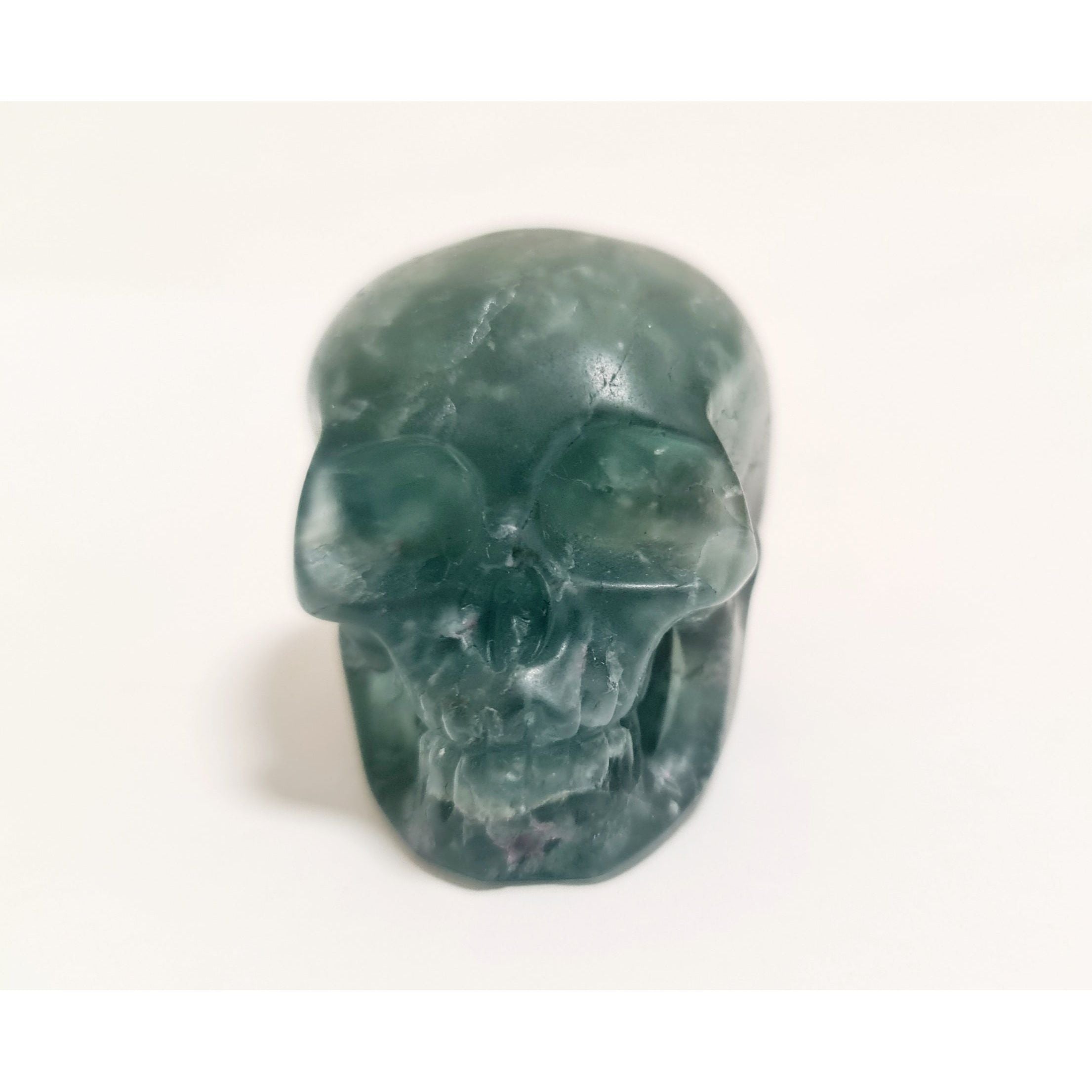FLUORITE SKULL