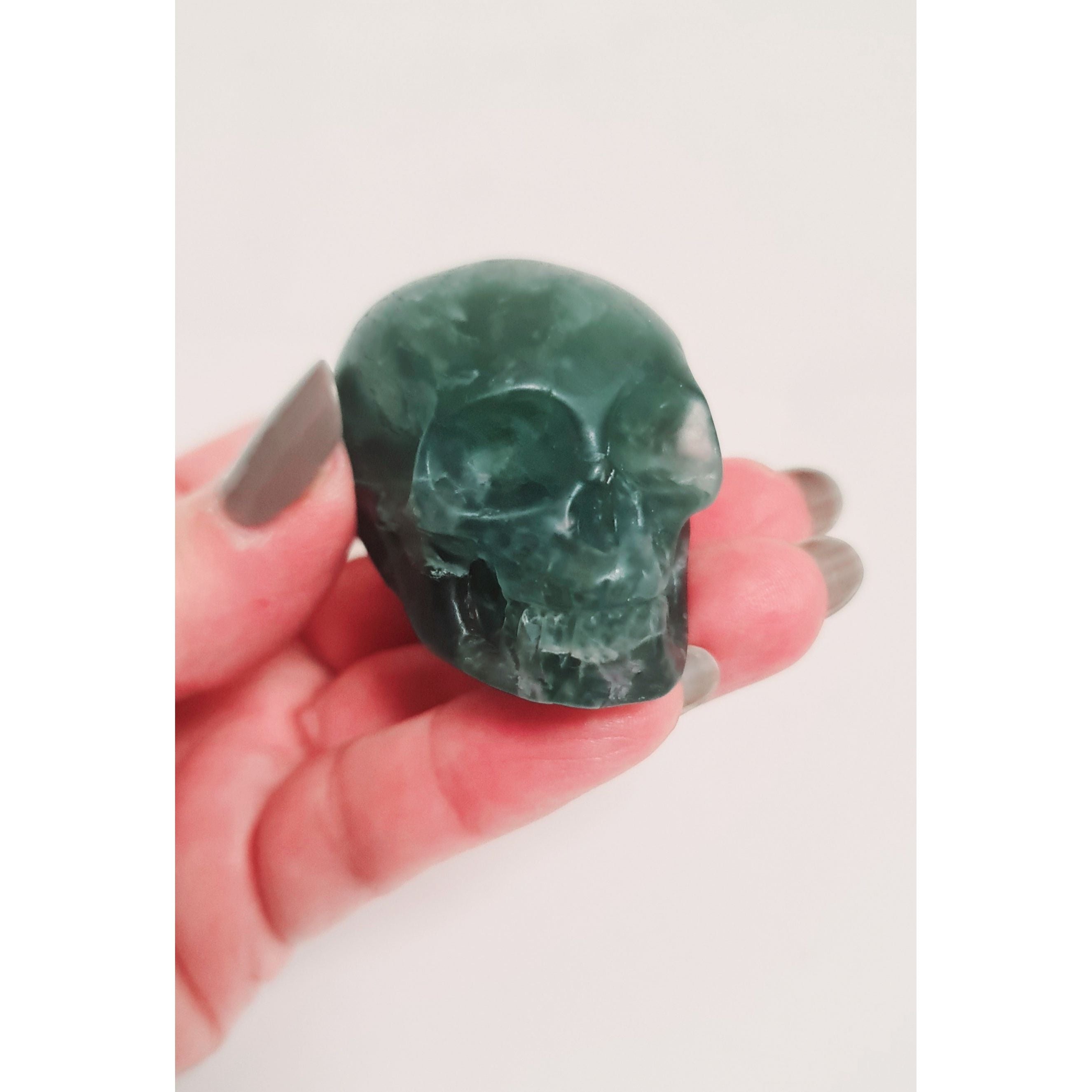 FLUORITE SKULL