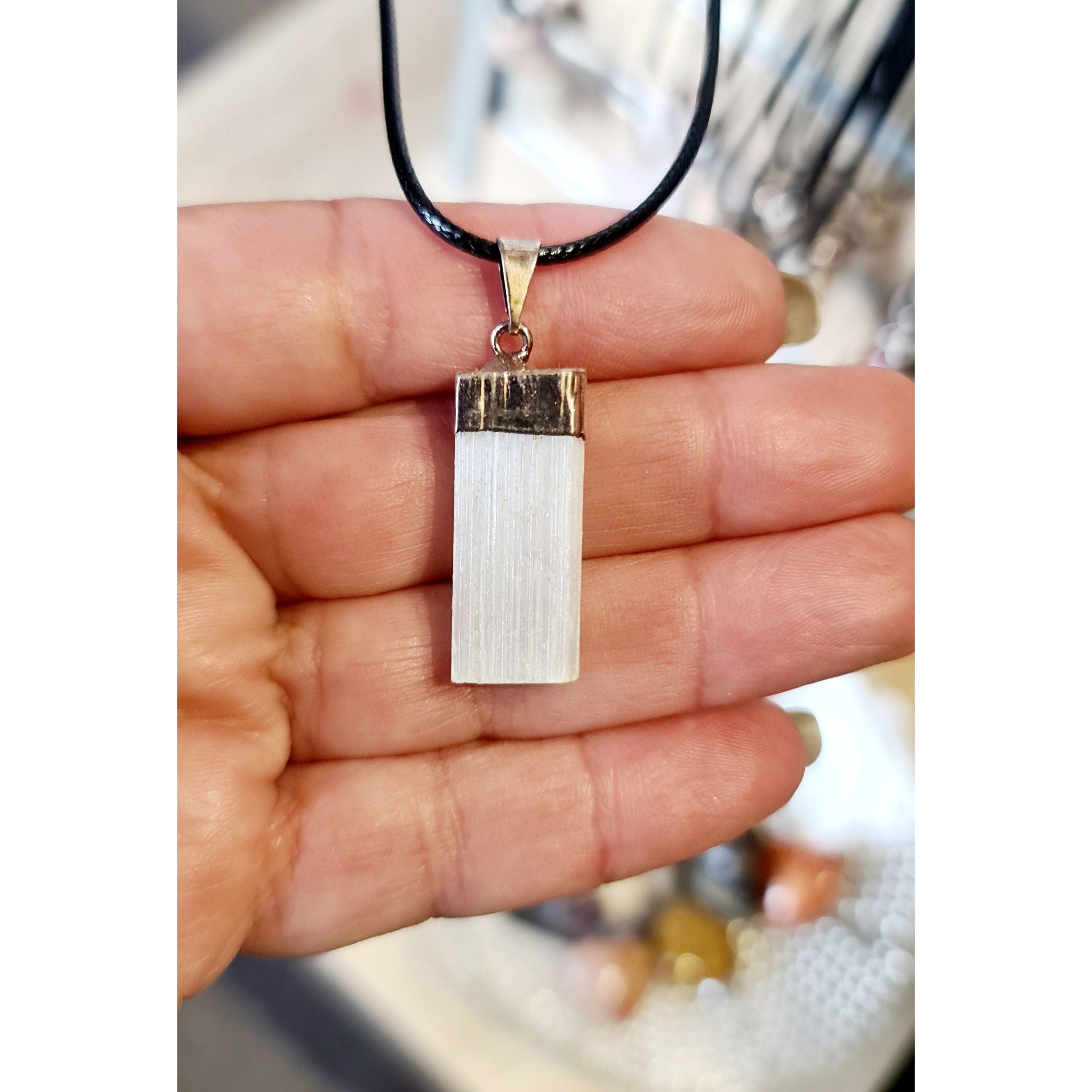 CRYSTAL ELECTROFORMED PENDANT