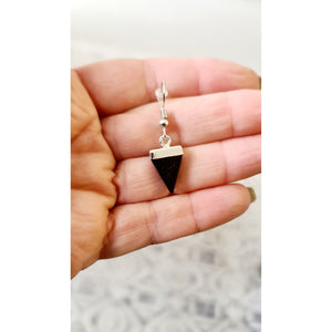 TRIANGULAR CRYSTAL EARRINGS