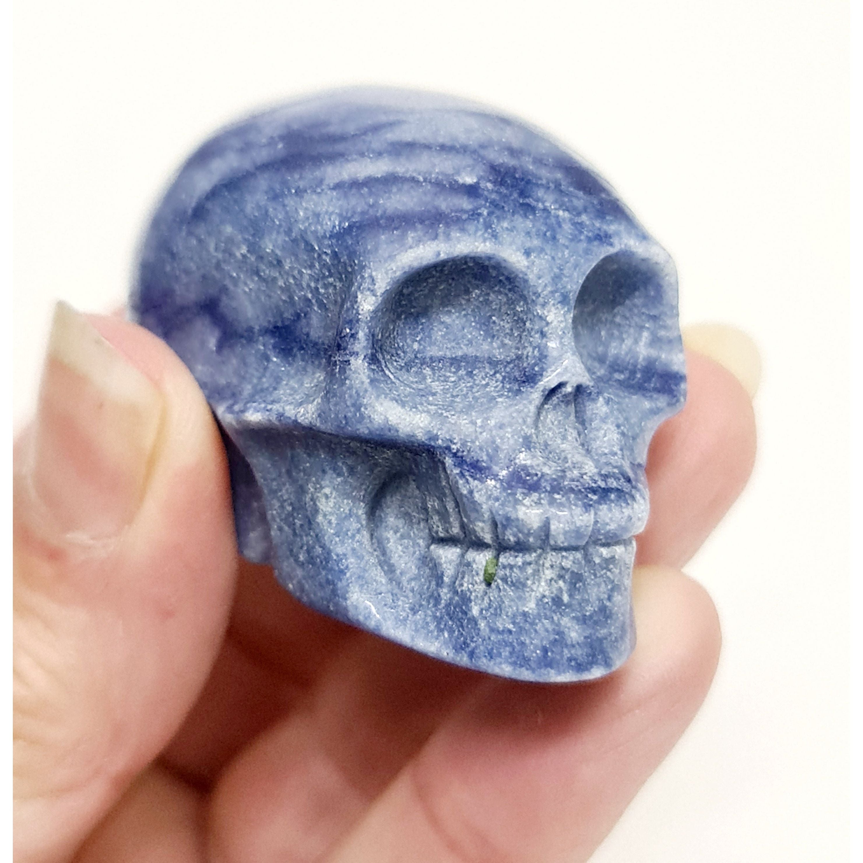 BLUE AVENTURINE SKULL