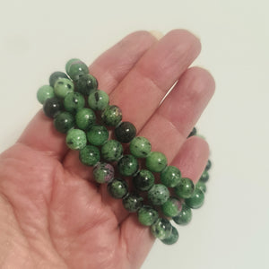 RUBY IN ZOISITE BRACELET 8mm