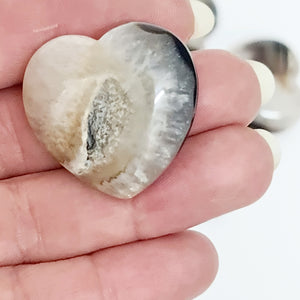 BLACK AGATE HEART - MINI
