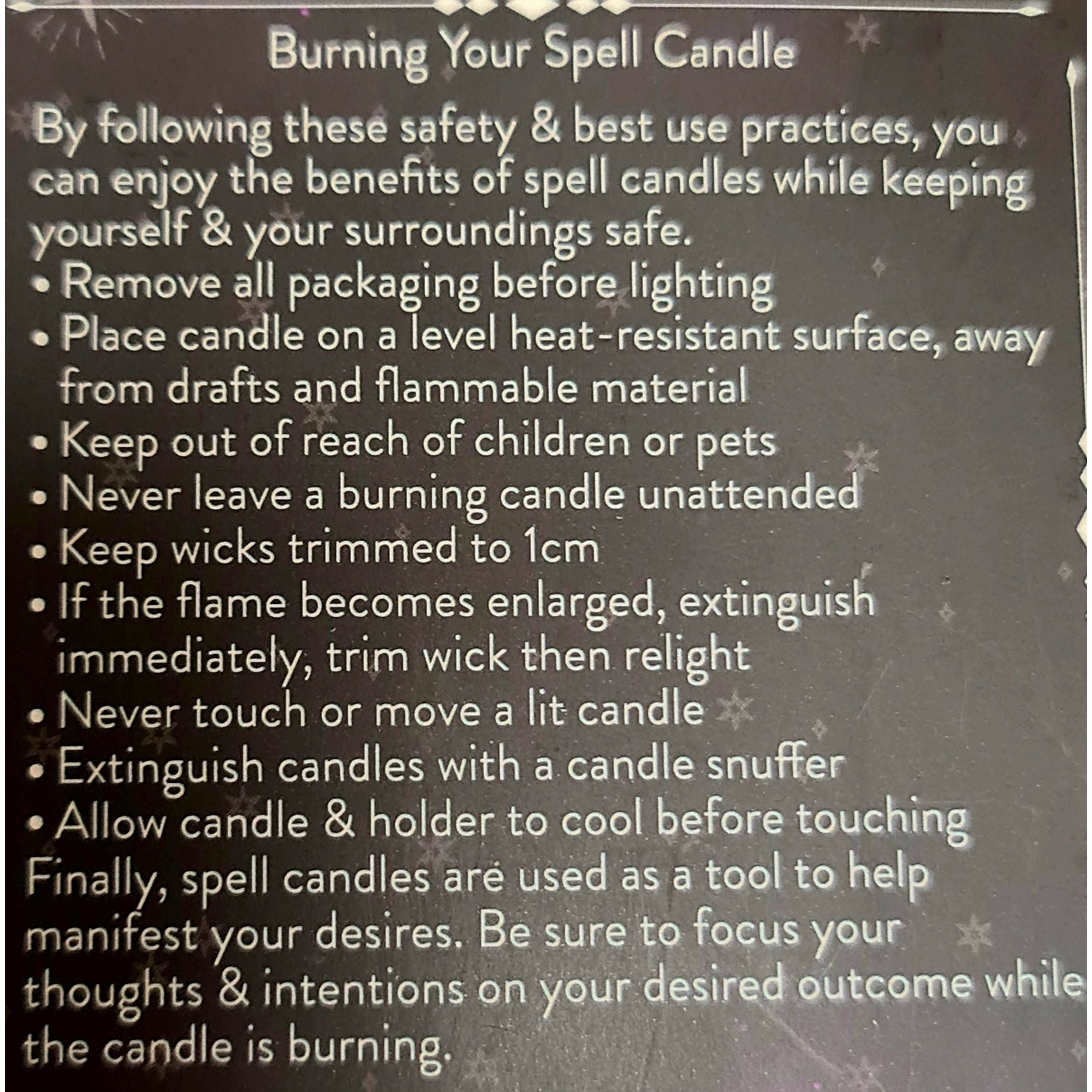 SPELL CANDLES