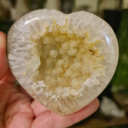 Druzy Agate Heart