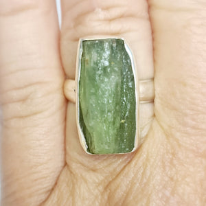 GREEN KYANITE PENDANT & RING