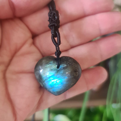 Labradorite Heart Necklace