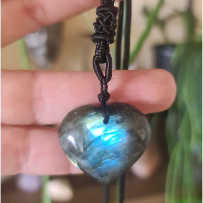 Labradorite Heart Necklace