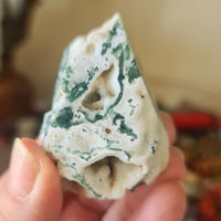 Moss Agate Druzy Freeform