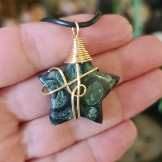 Wire Wrapped Star Pendant