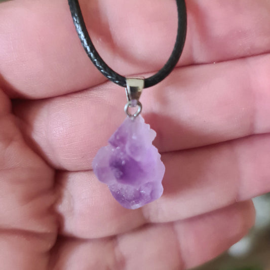 Amethyst Necklace - Raw