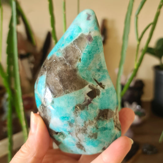 Amazonite & Smoky Quartz Free Form