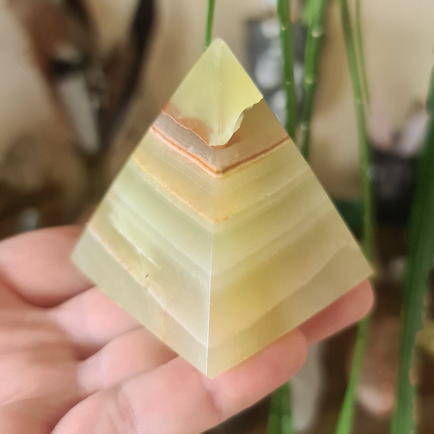 Green Onyx Pyramids