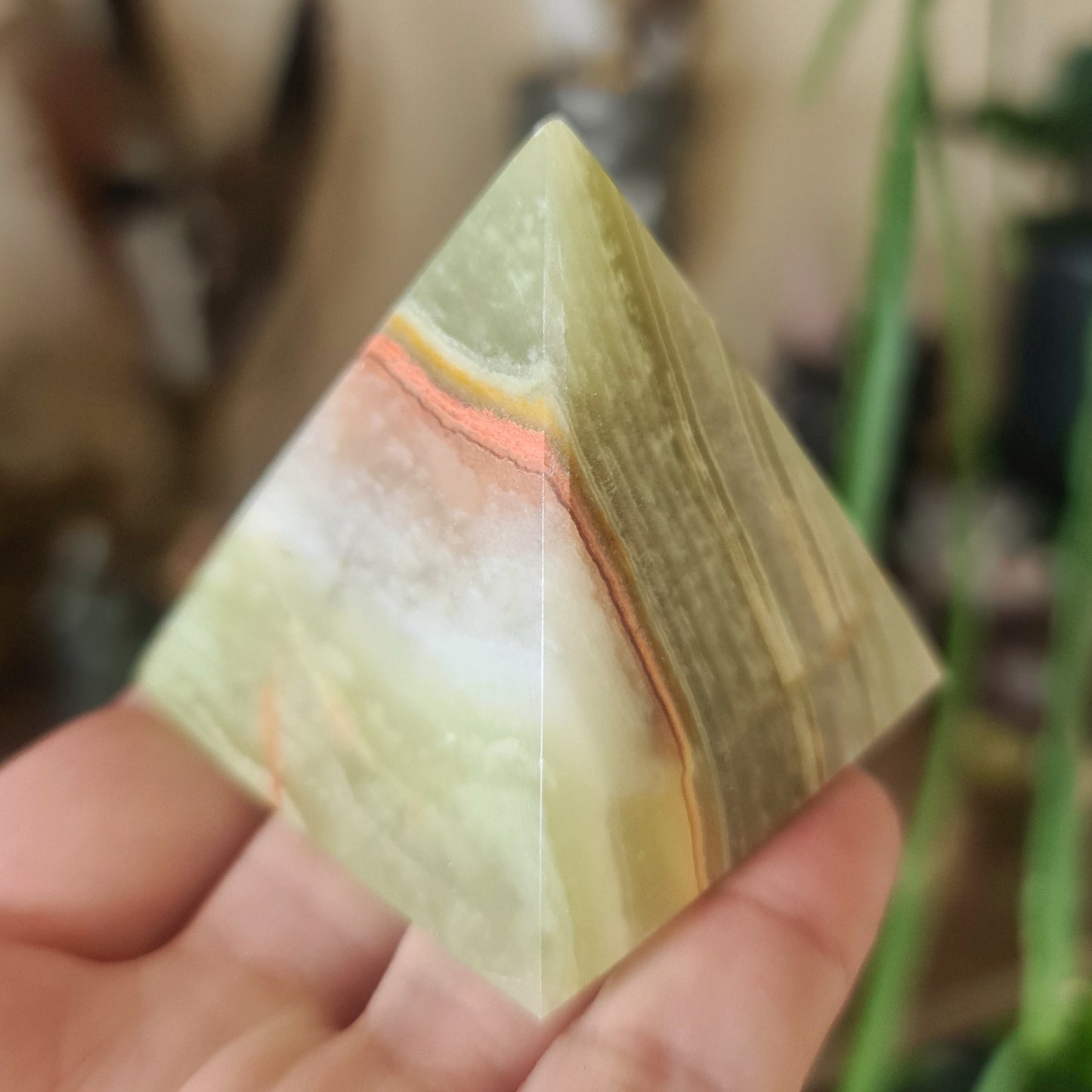 Green Onyx Pyramids