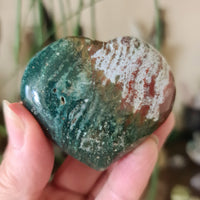 Ocean Jasper Hearts - Medium