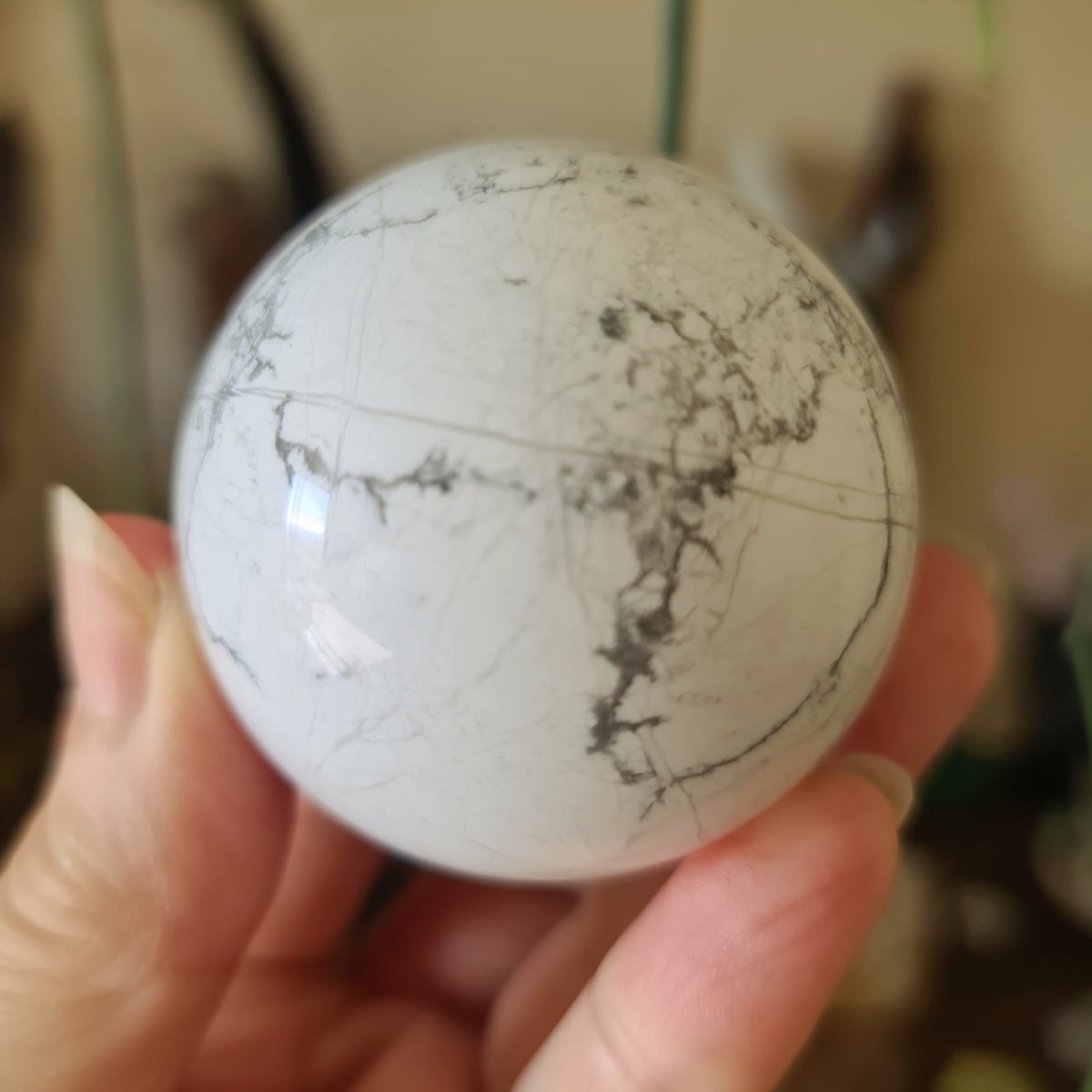 White Howlite Sphere