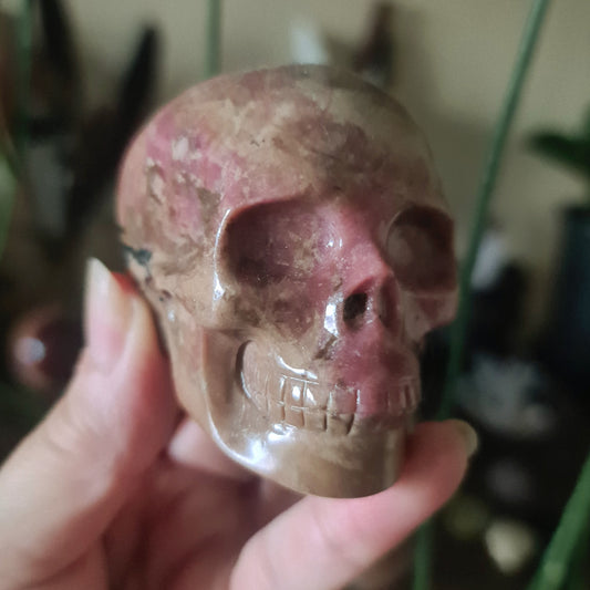 Lepidolite Skull