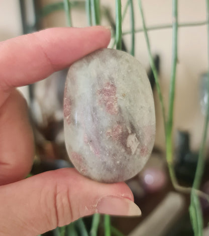 Pink Tourmaline Palm Stones