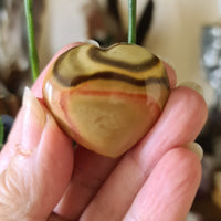 Polychrome Jasper Hearts