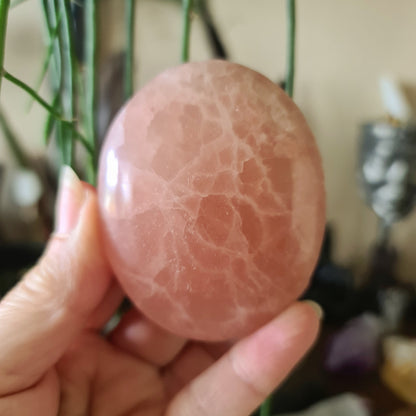 Strawberry Calcite Palm Stones