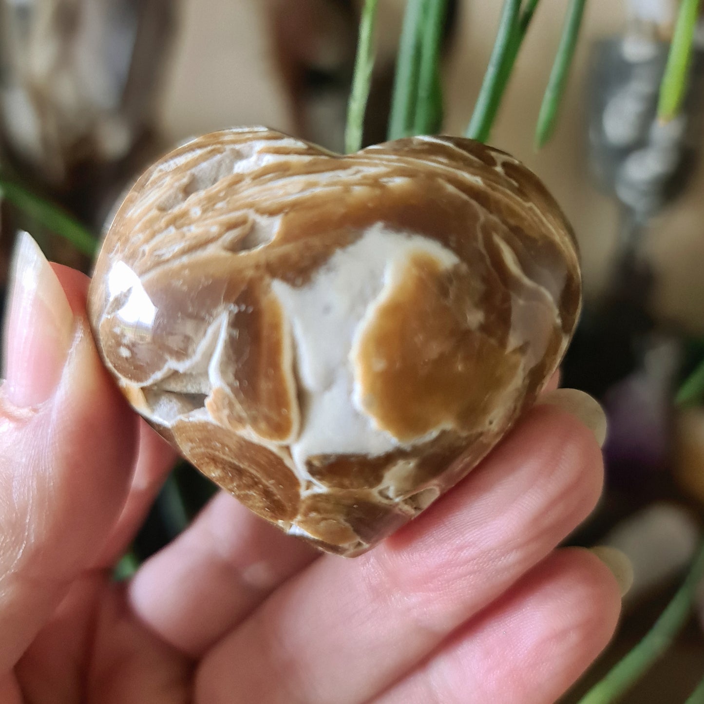 Chocolate Calcite Heart