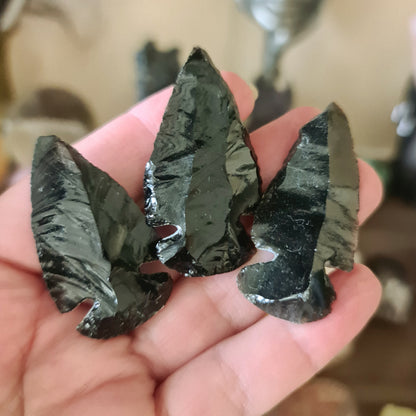 Black Obsidian Arrowhead