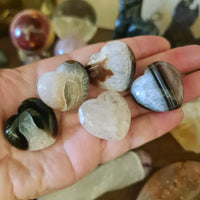 Black Agate Heart - Mini