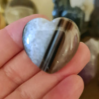 Black Agate Heart - Mini