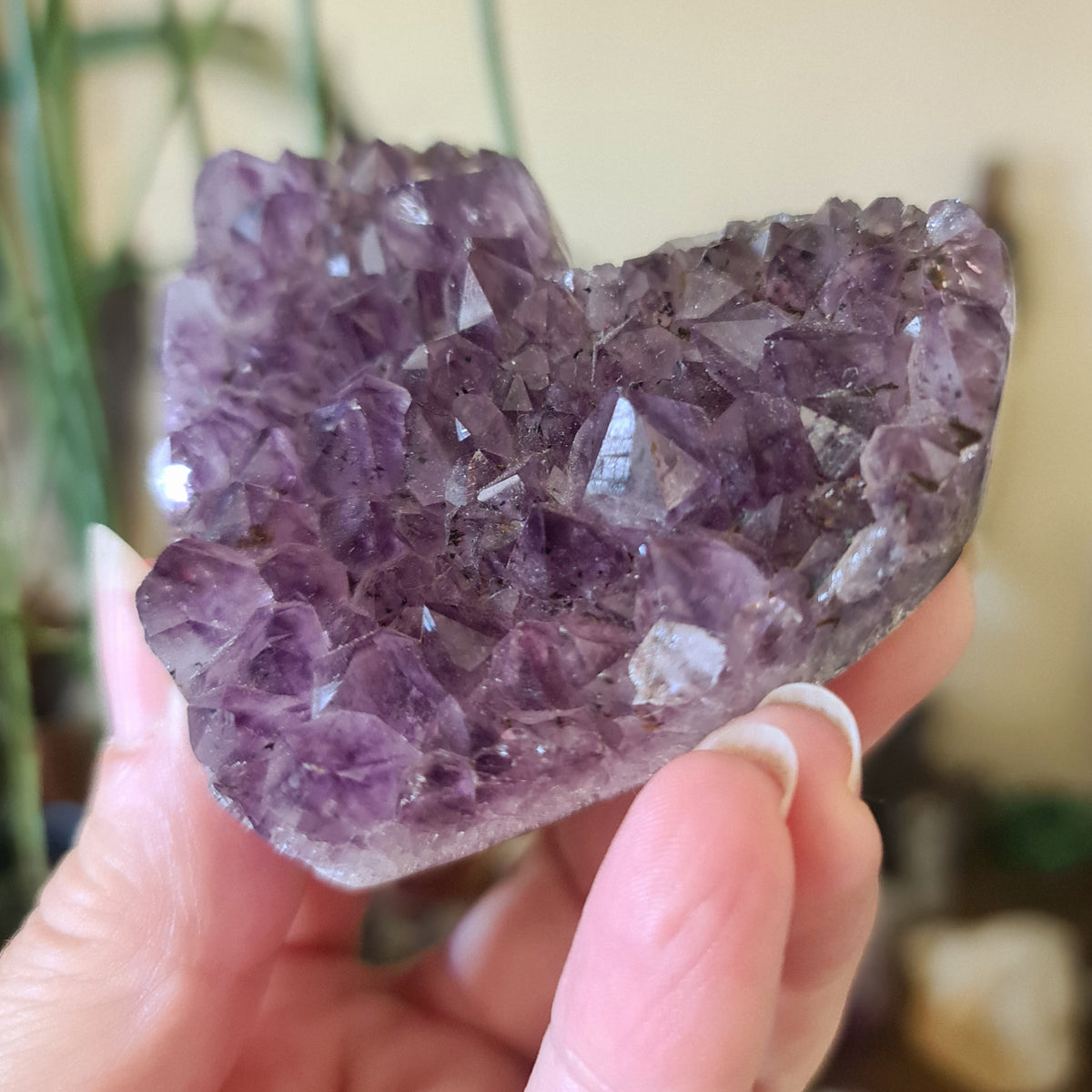 Amethyst Cluster Heart