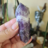 Chevron Amethyst Double Terminator