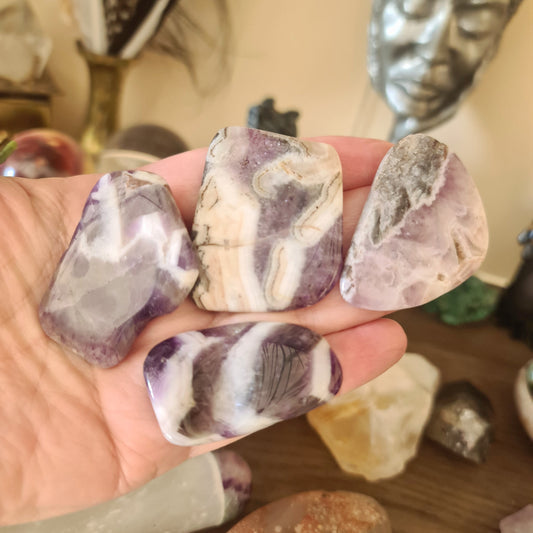 Chevron Amethyst Slice