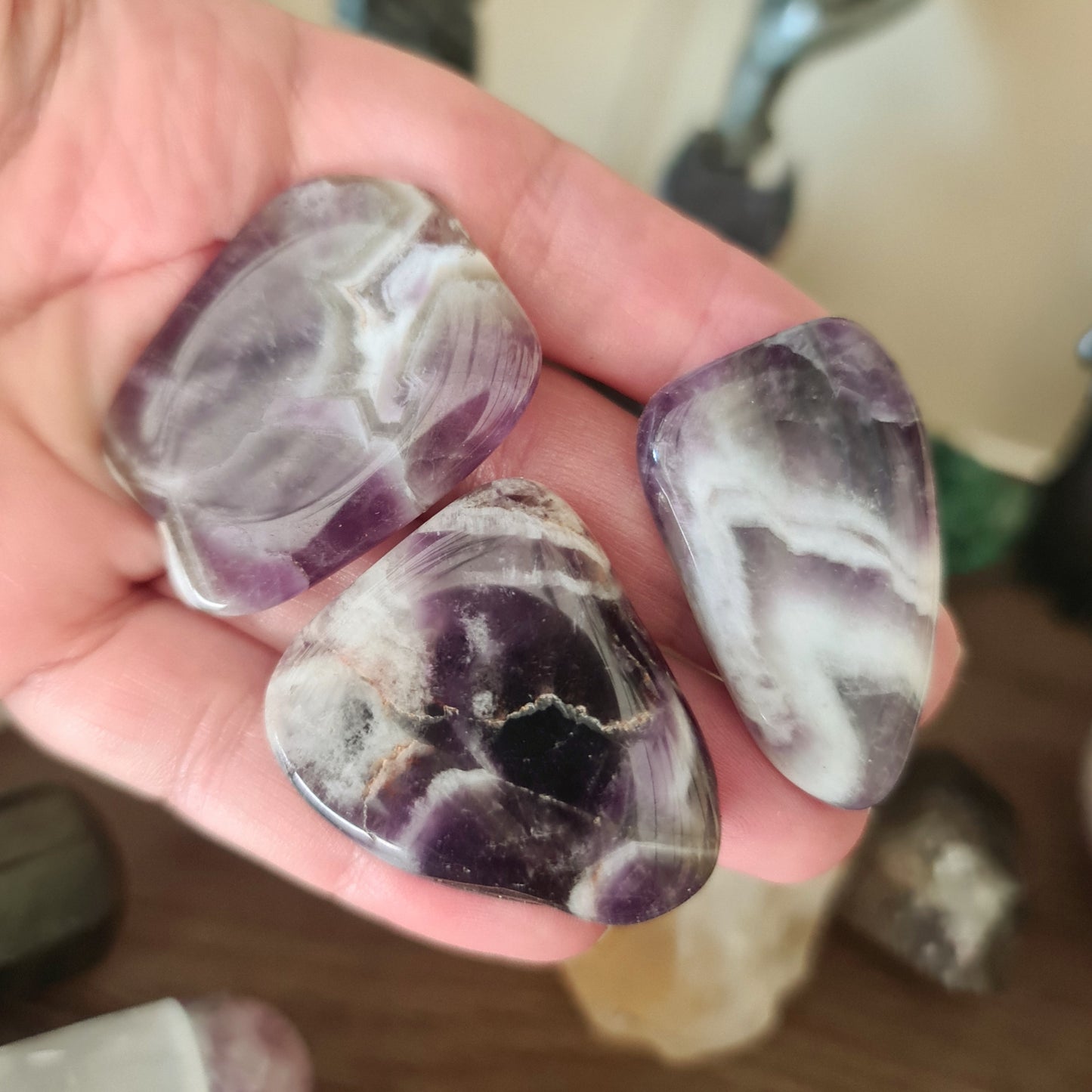 Chevron Amethyst Slice