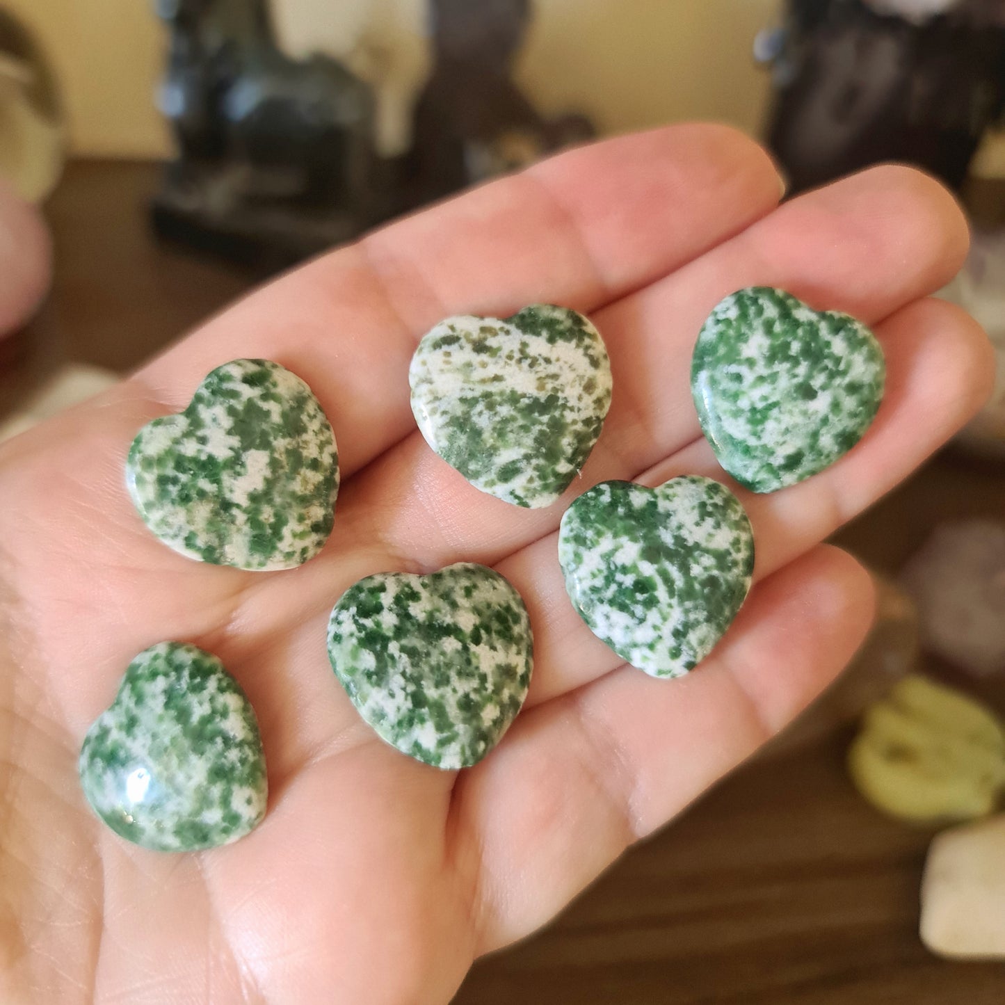 Tree Agate Hearts