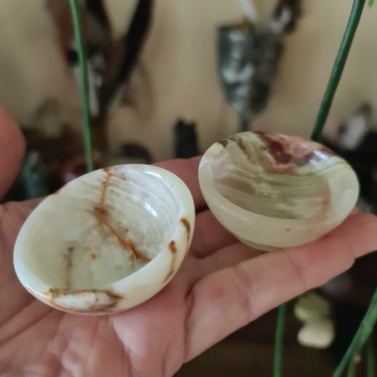 Green Onyx Mini Bowls