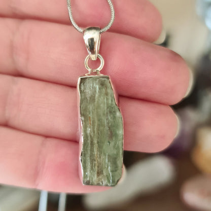 Green Kyanite Pendant & Ring