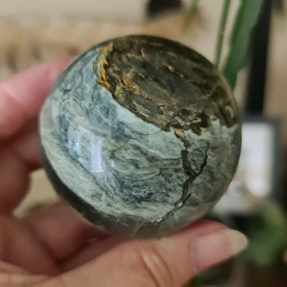 Blue Daud Jasper Sphere