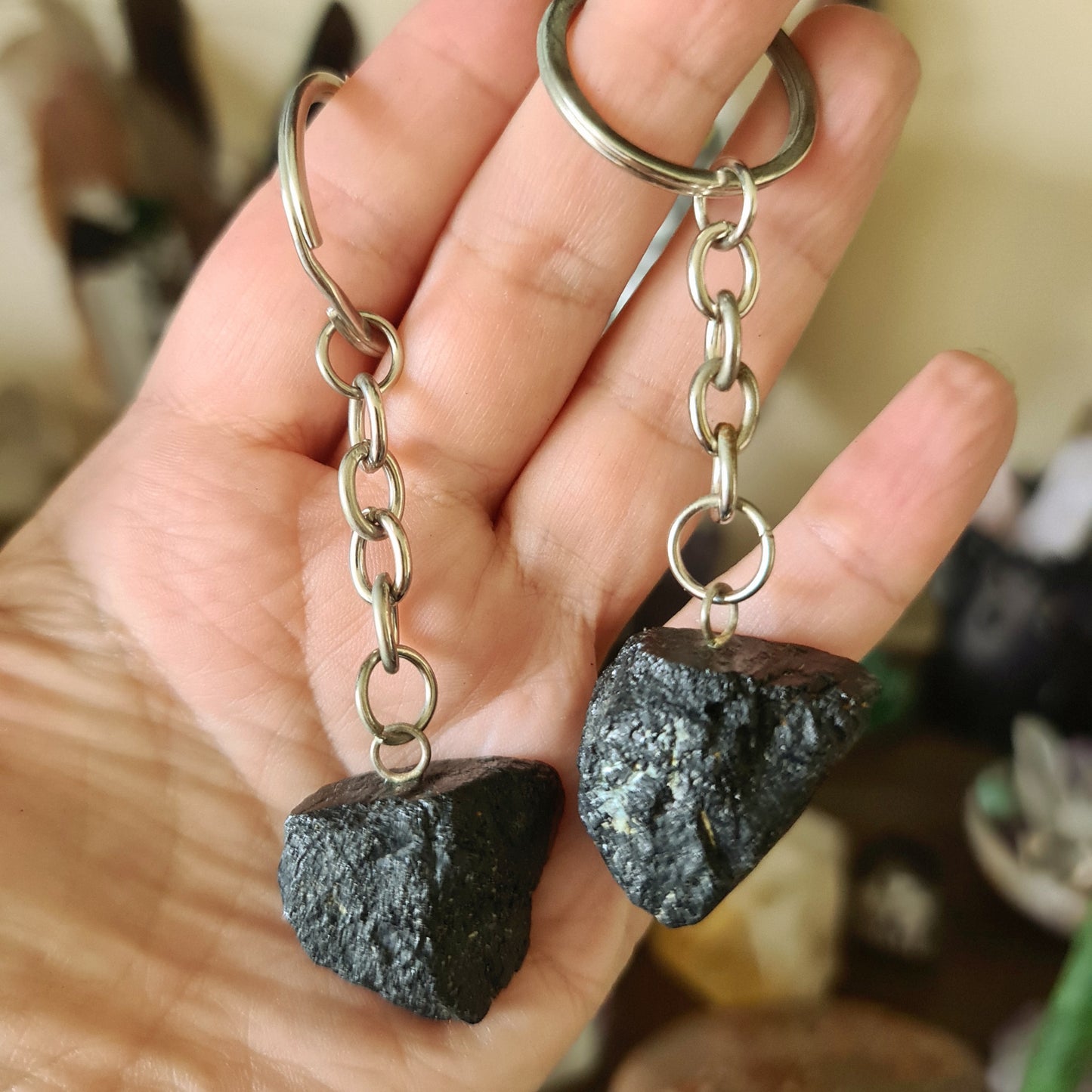 Black Tourmaline Keyring