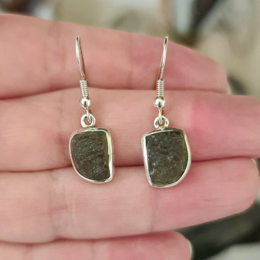 Moldavite Earrings