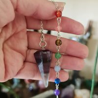 Chakra Beaded Pendulum