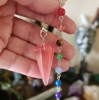 Chakra Beaded Pendulum