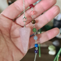 Chakra Beaded Pendulum