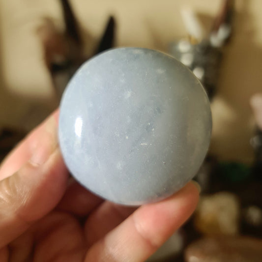 Blue Calcite Palm - Large