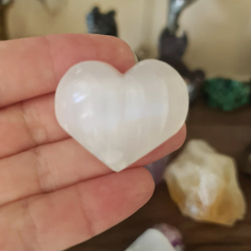 Selenite Heart - Small